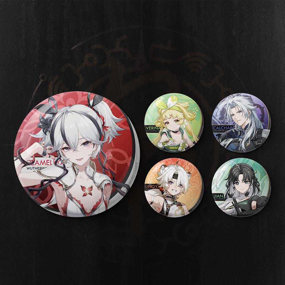 Resonator Theme Reflective Tinplate Badge