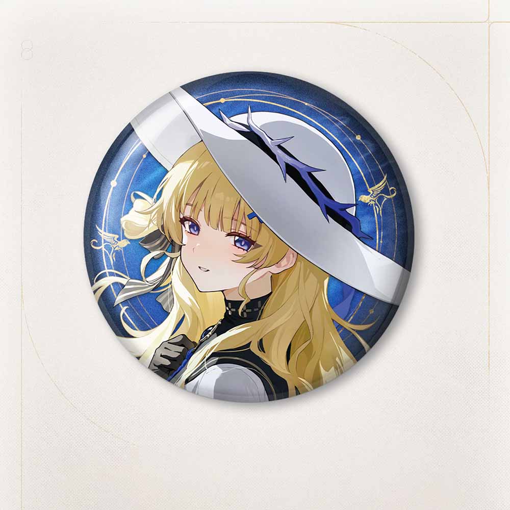 Resonator Theme Reflective Tinplate Badge