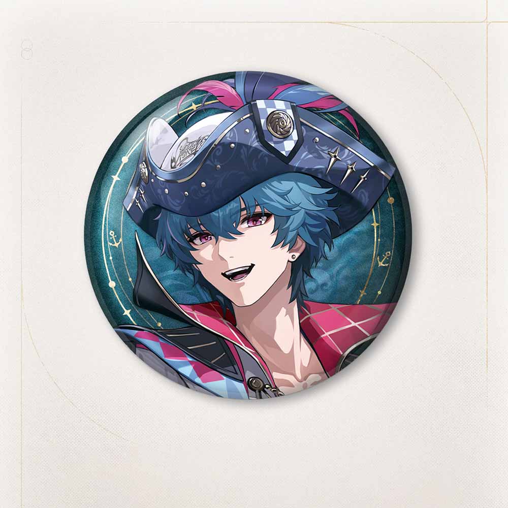 Resonator Theme Reflective Tinplate Badge