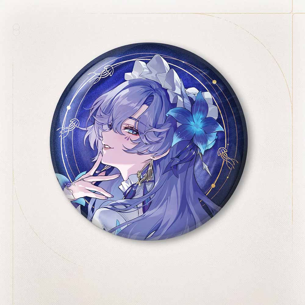 Resonator Theme Reflective Tinplate Badge