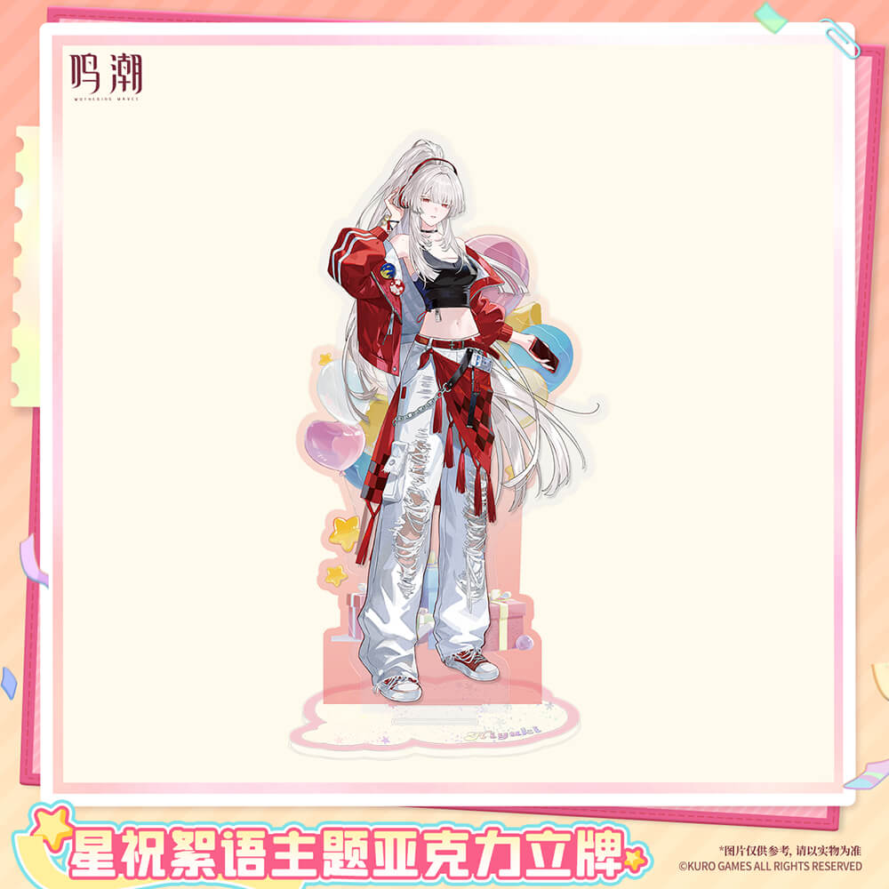 Pastel Wishes Themed Acrylic Standee