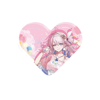 Pastel Wishes Themed Heart-Shaped Acrylic Ornament