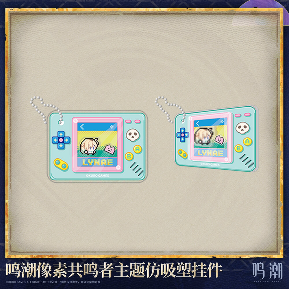 Pixel Resonator Themed Acrylic Blister Charm
