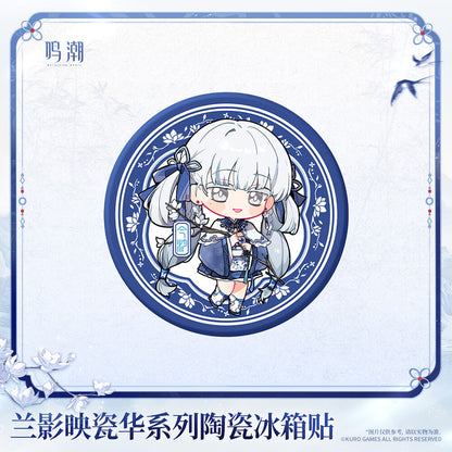 Porcelain Radiance Series Ceramic Fridge Magnet