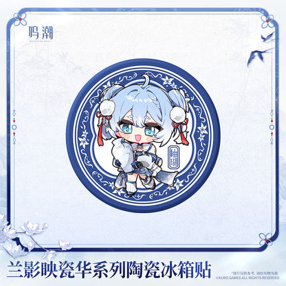 Porcelain Radiance Series Ceramic Fridge Magnet