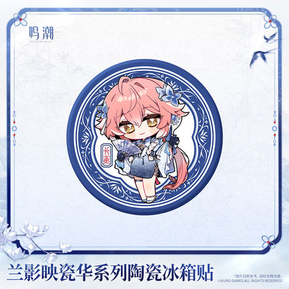 Porcelain Radiance Series Ceramic Fridge Magnet