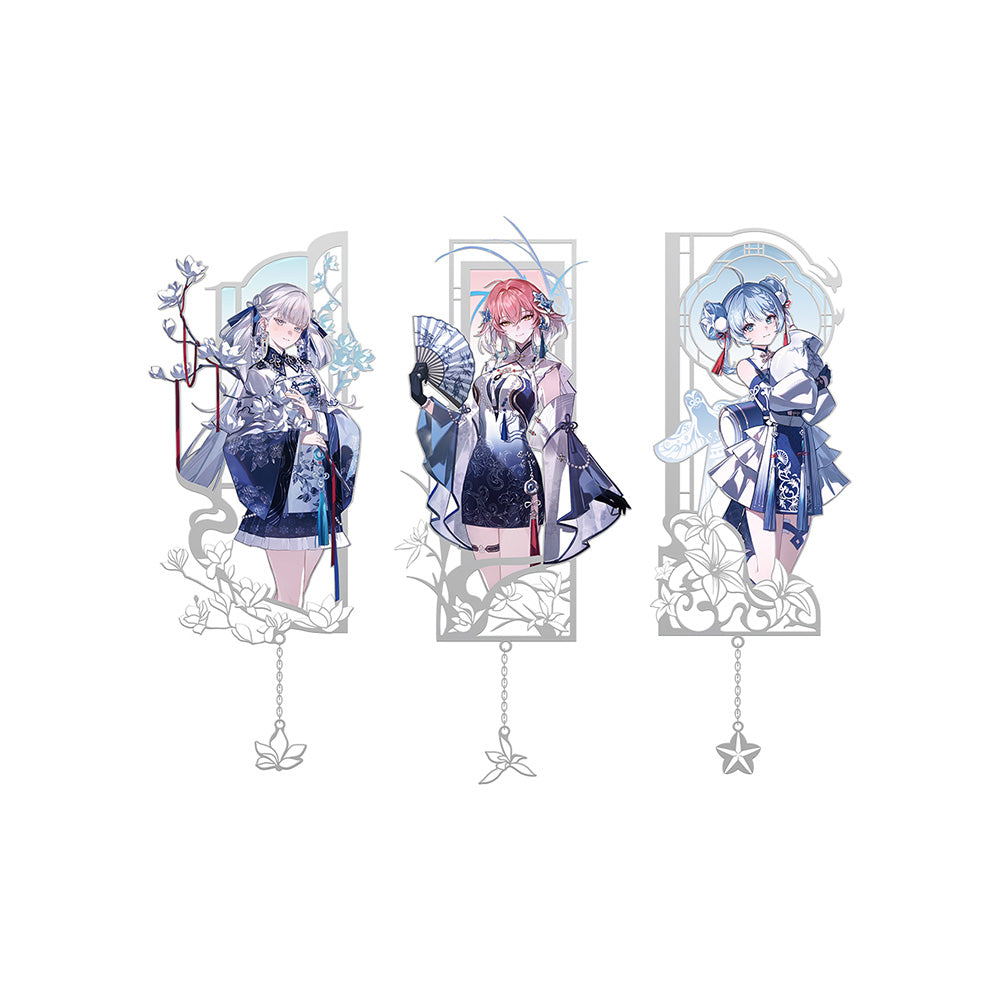 Porcelain Radiance Series Metal Bookmark