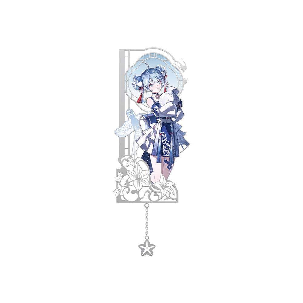 Porcelain Radiance Series Metal Bookmark