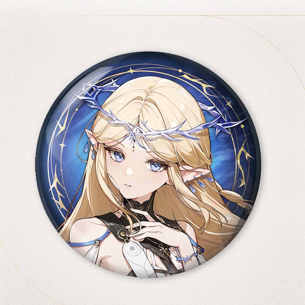 Resonator Theme Reflective Tinplate Badge