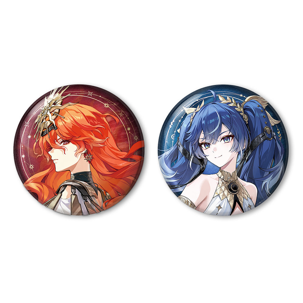 Resonator Theme Reflective Tinplate Badge