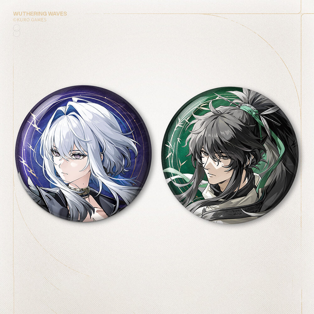 Resonator Theme Reflective Tinplate Badge