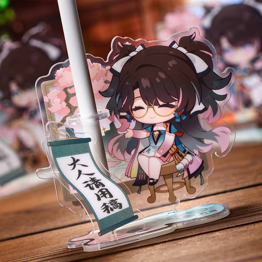 【 Pre order 】Resonator Theme Zhezhi Chibi Acrylic Pen Holder