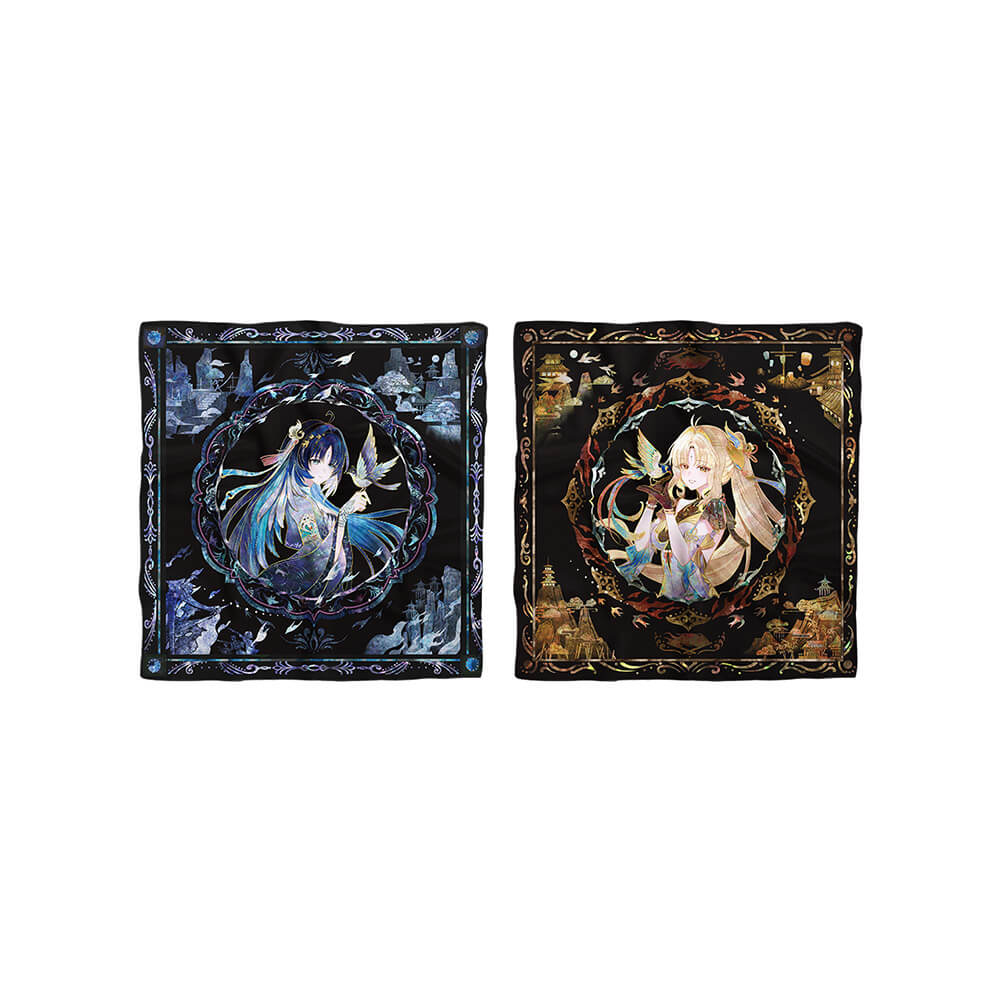 Resonator Themed Reversible Square Silk Scarf