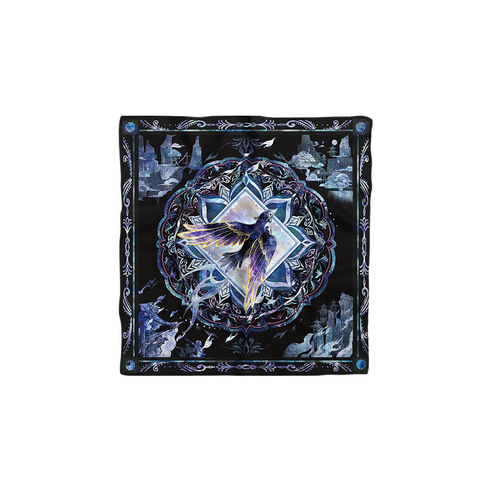 Resonator Themed Reversible Square Silk Scarf