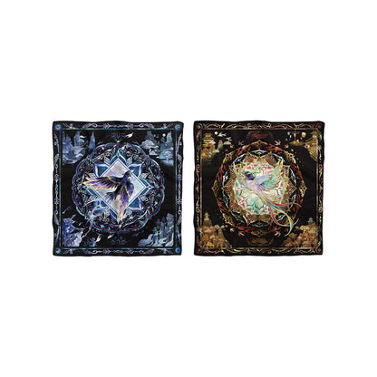 Resonator Themed Reversible Square Silk Scarf