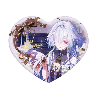 【 Pre order 】When Two Hearts Collide Heart-Shaped Badge