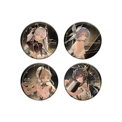 All That Resonates Themed Reflective Tin Badge
